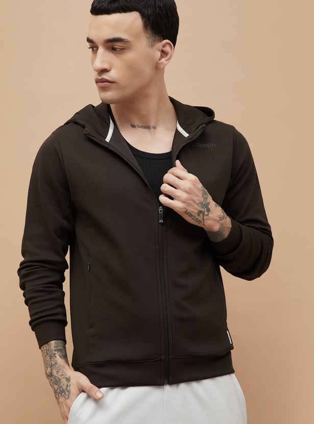 KAPPA Solid Zip Through Hoodie
