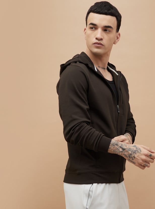KAPPA Solid Zip Through Hoodie