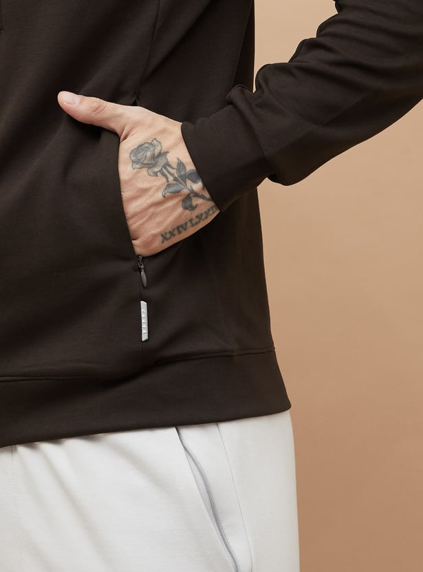 KAPPA Solid Zip Through Hoodie