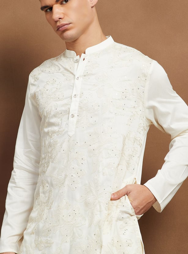 MELANGE Embroidered Long Kurta