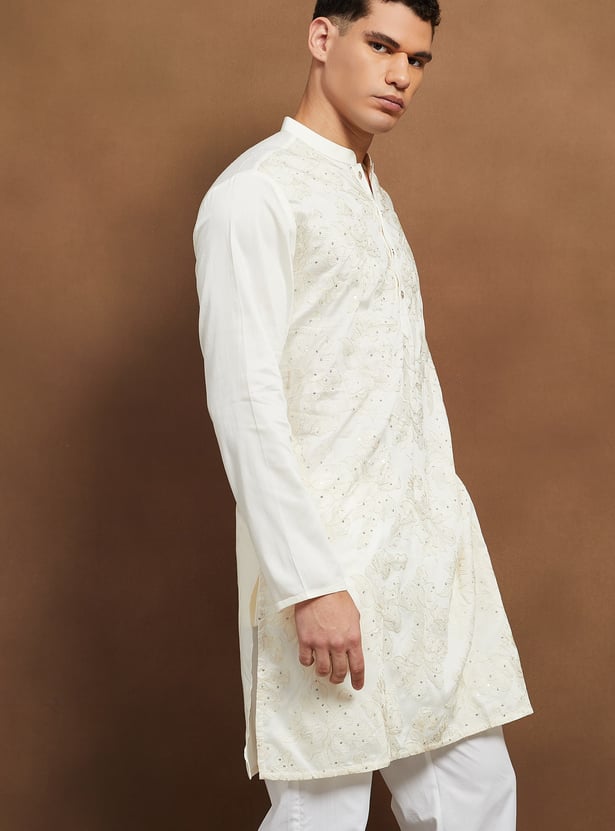 MELANGE Embroidered Long Kurta