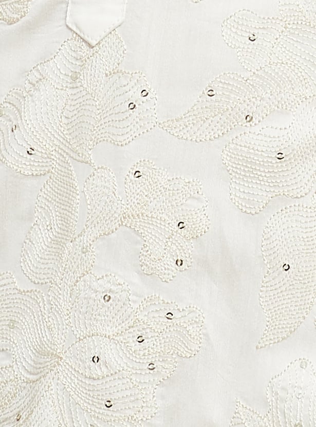 MELANGE Embroidered Long Kurta