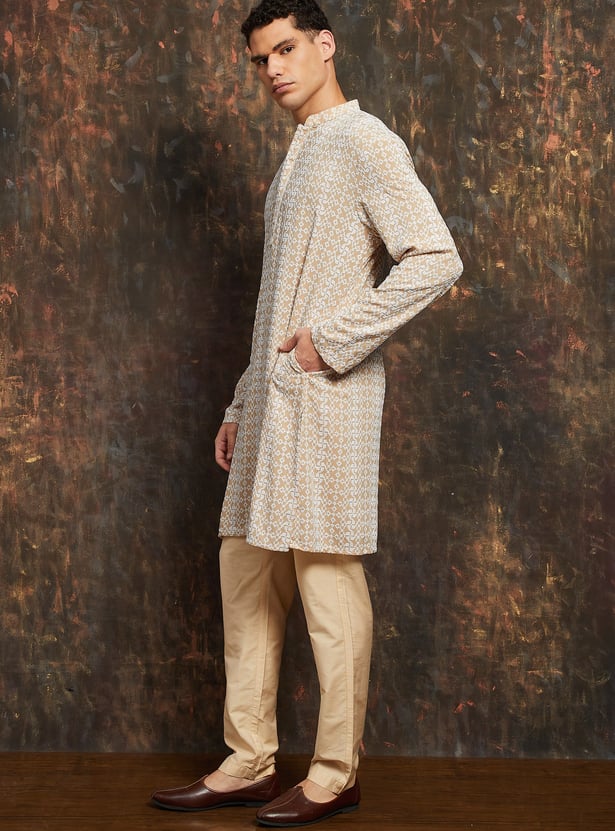 MELANGE Embroidered Long Kurta