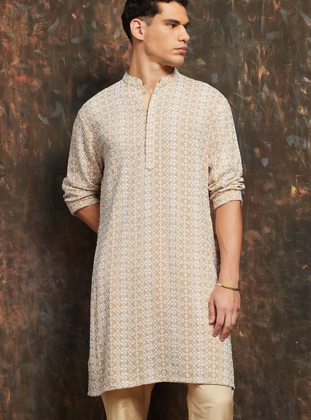 MELANGE Embroidered Long Kurta