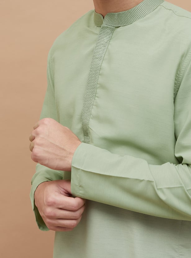 MELANGE Solid Straight Kurta
