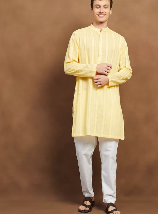MELANGE Woven Long Kurta