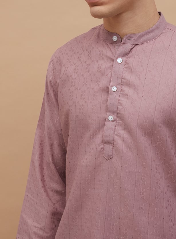 MELANGE Woven Design Straight Kurta