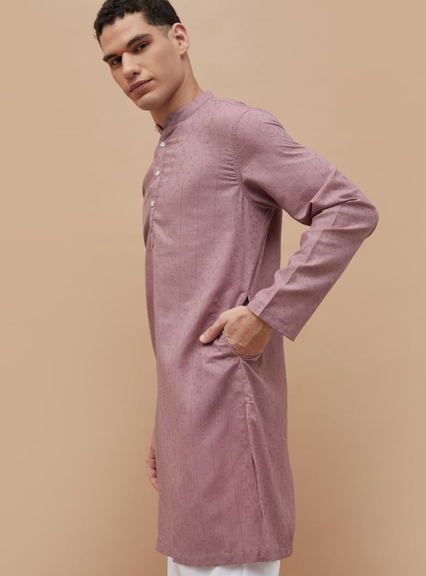MELANGE Woven Design Straight Kurta