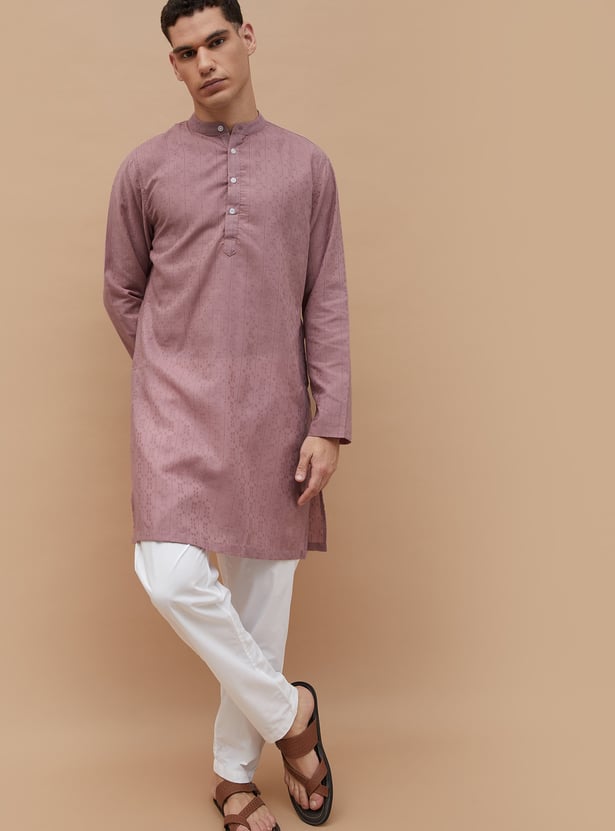 MELANGE Woven Design Straight Kurta