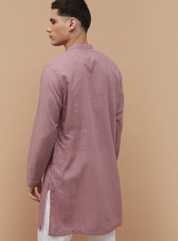 MELANGE Woven Design Straight Kurta