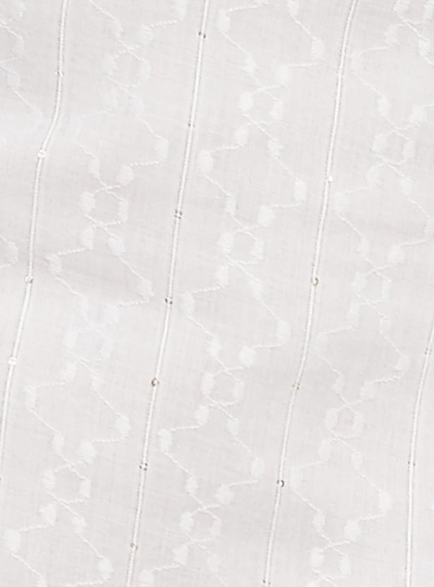 MELANGE Woven Design Straight Kurta