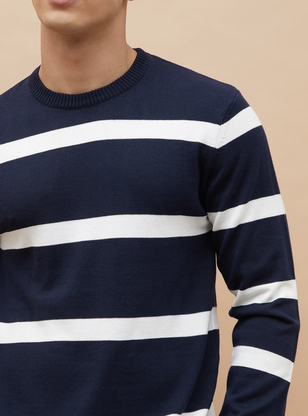 FAME FOREVER Striped Sweater
