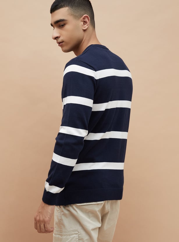 FAME FOREVER Striped Sweater