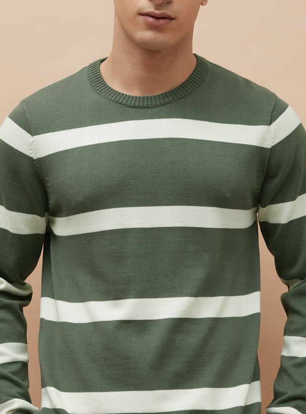 FAME FOREVER Striped Sweater