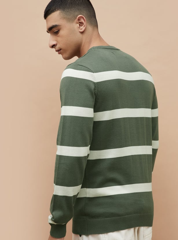 FAME FOREVER Striped Sweater