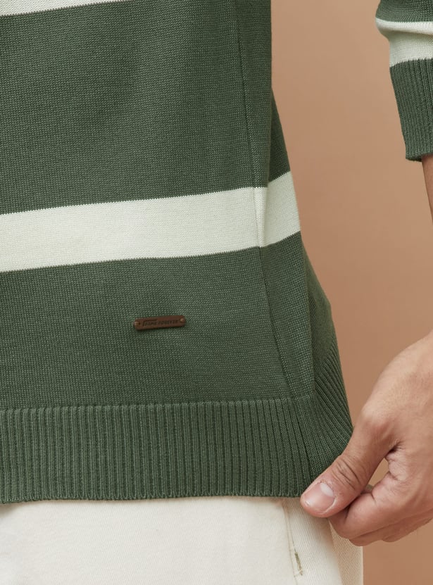 FAME FOREVER Striped Sweater