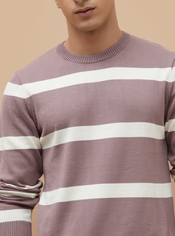 FAME FOREVER Striped Sweater