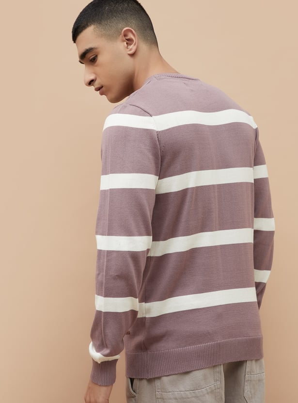 FAME FOREVER Striped Sweater