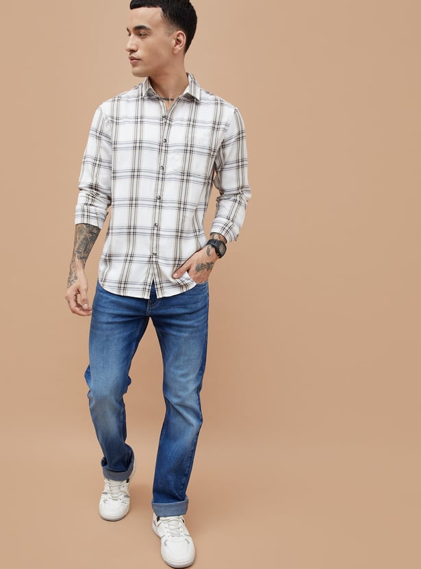 FAME FOREVER Checked Smart Fit Shirt