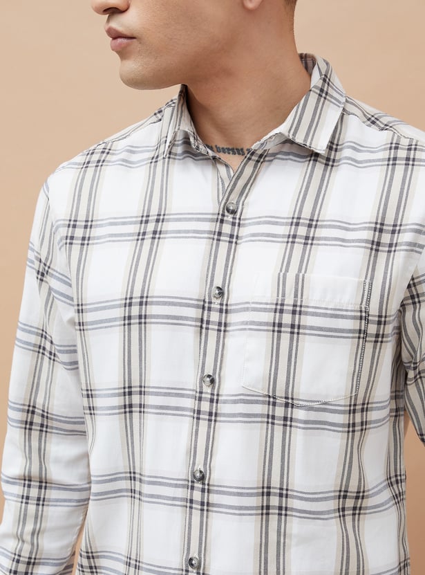 FAME FOREVER Checked Smart Fit Shirt