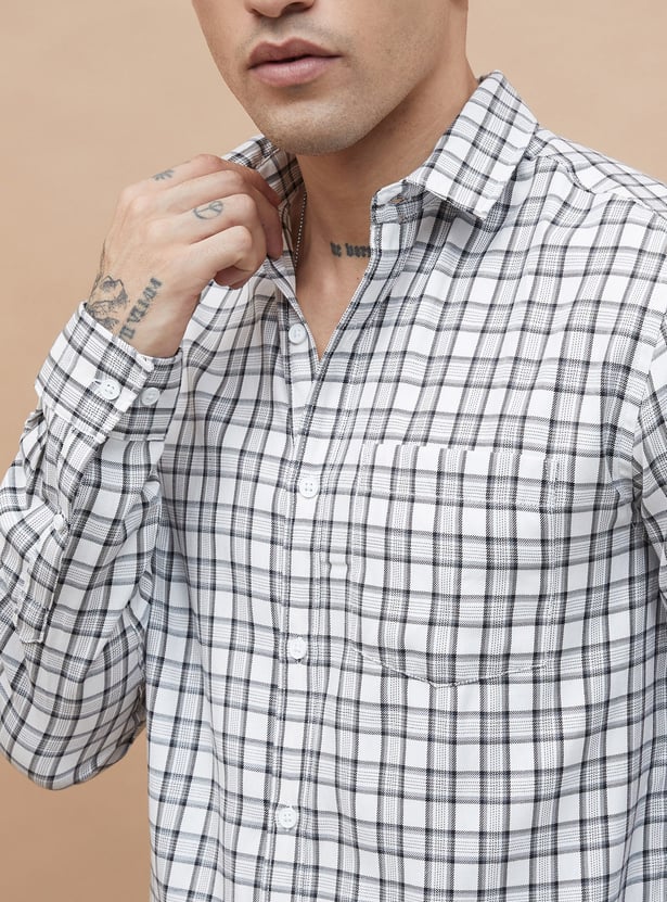 FAME FOREVER Checked Smart Fit Shirt