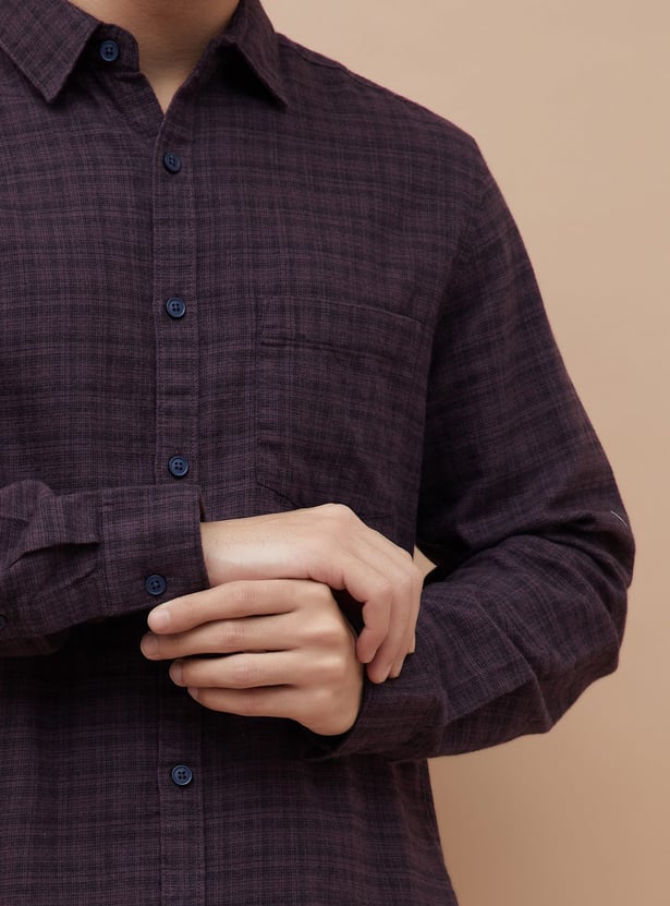 FAME FOREVER Checked Regular Fit Shirt