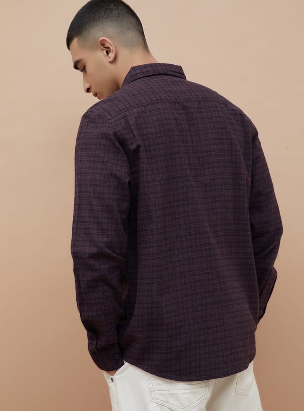 FAME FOREVER Checked Regular Fit Shirt
