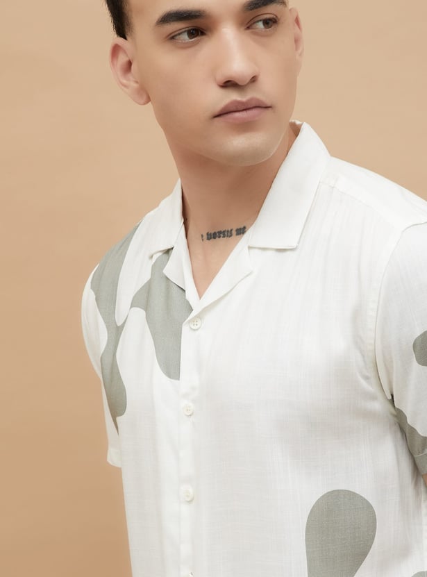 FAME FOREVER Printed Smart Fit Shirt