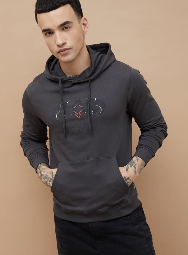 FAME FOREVER Batman Print Hooded Sweatshirt