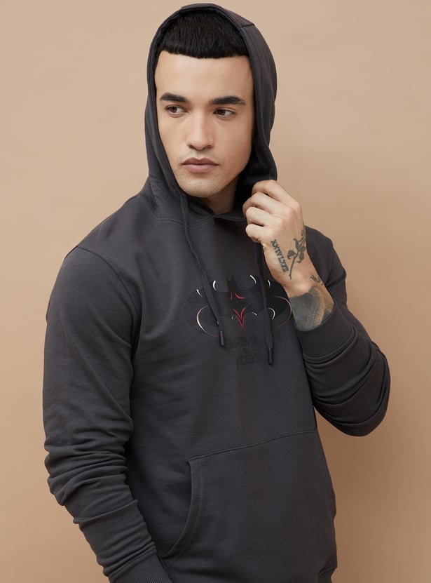 FAME FOREVER Batman Print Hooded Sweatshirt