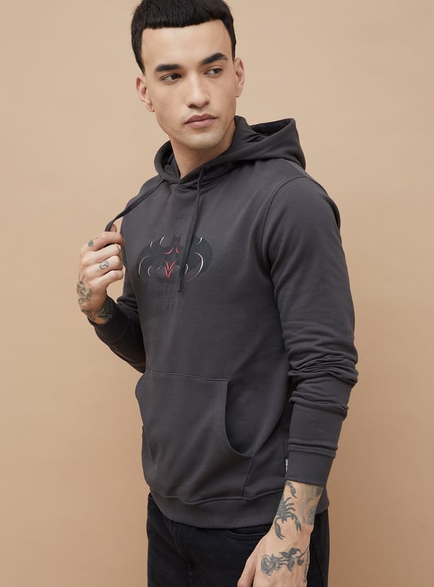 FAME FOREVER Batman Print Hooded Sweatshirt