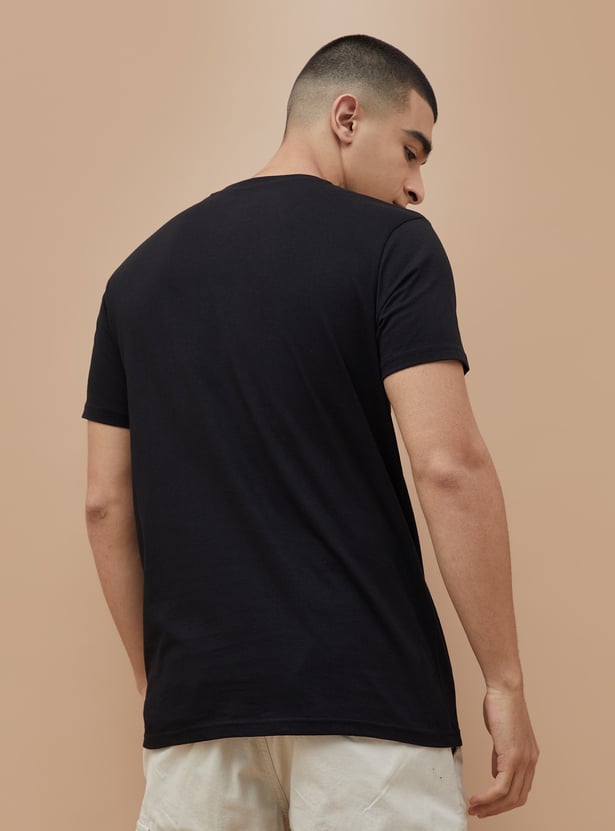 FAME FOREVER Daffy Duck Print T-shirt