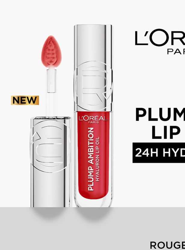 L'OREAL PARIS Plump Ambition Hyaluron Lip Oil - 380 Rouge In Love - 5ml