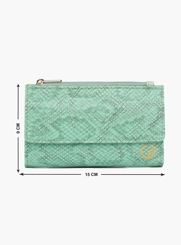 CAPRESE Textured Tri-Fold Wallet