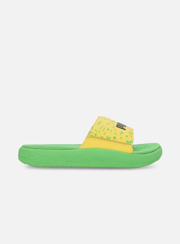 PUMA Boys Printed Sliders