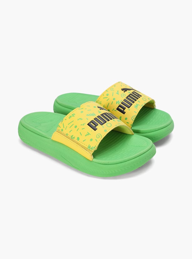 PUMA Boys Printed Sliders