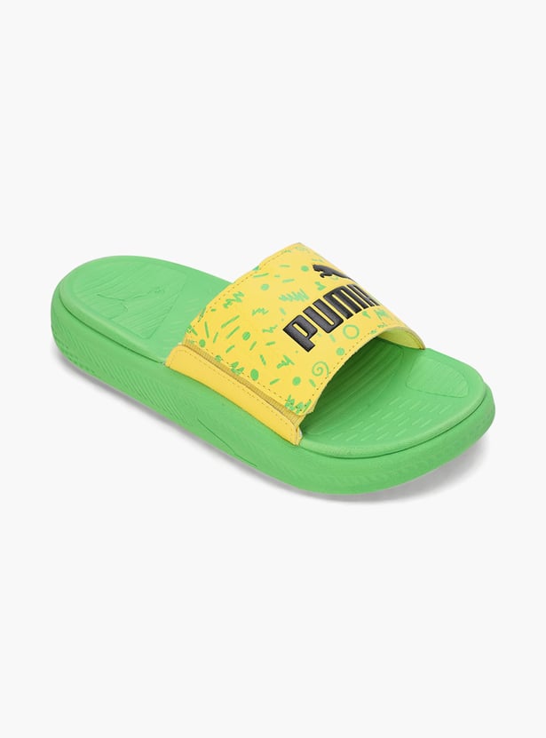 PUMA Boys Printed Sliders