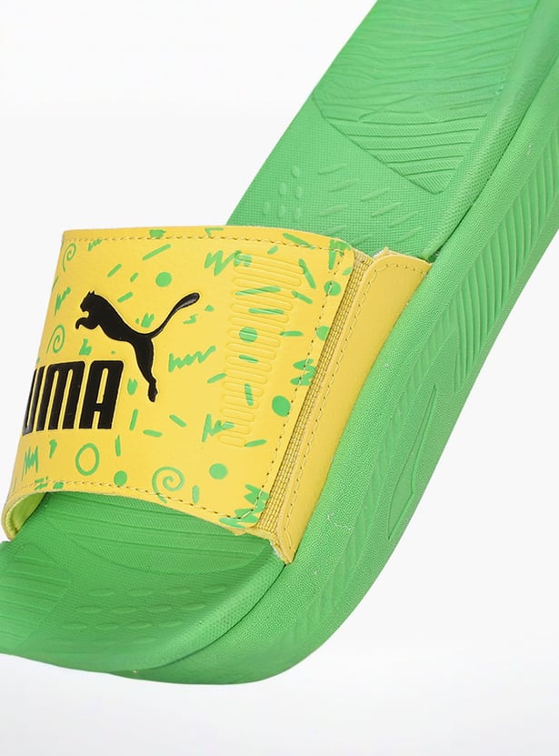 PUMA Boys Printed Sliders