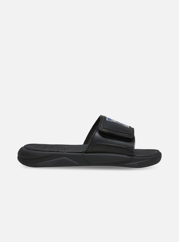 PUMA Boys Printed Sliders with Velcro Strap