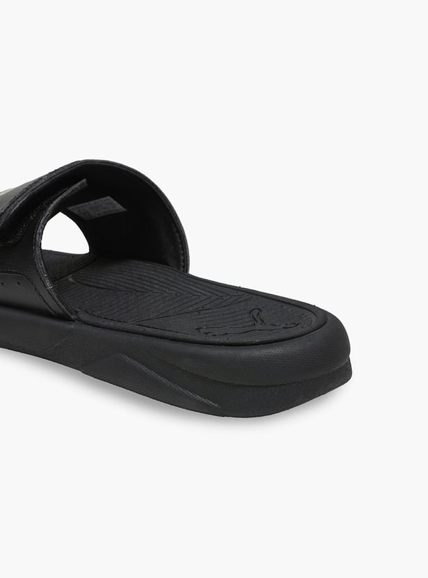 PUMA Boys Printed Sliders with Velcro Strap