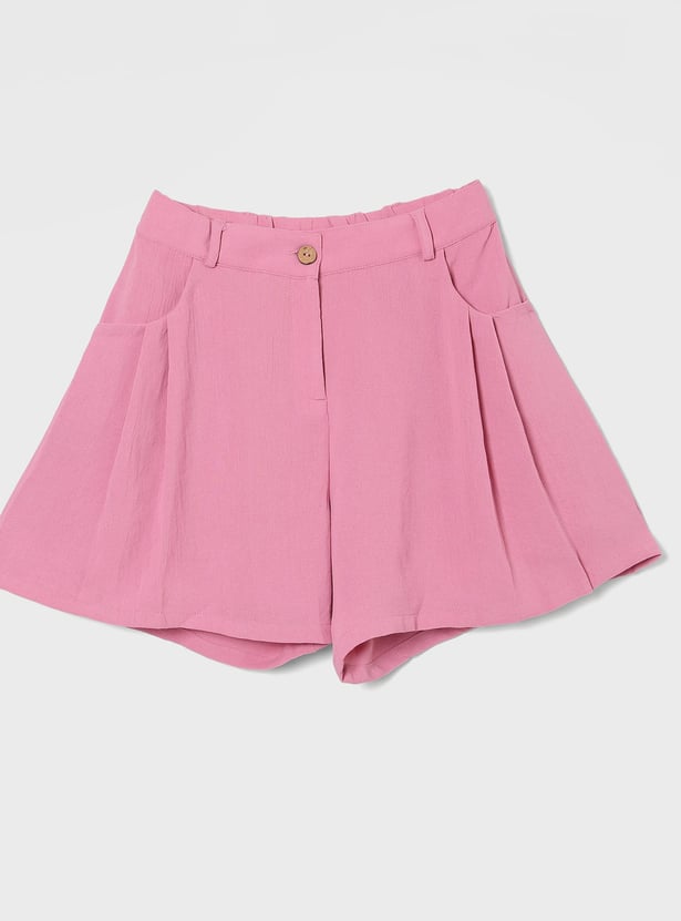 PEPPERMINT Girls Pleated Shorts