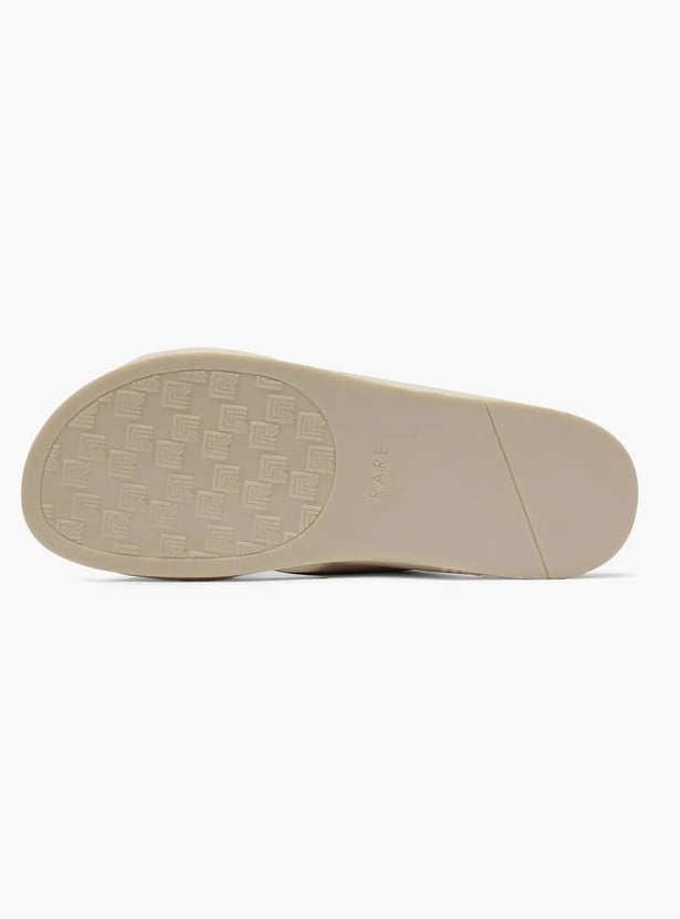 RARE RABBIT Stride Striped Leather Sandals