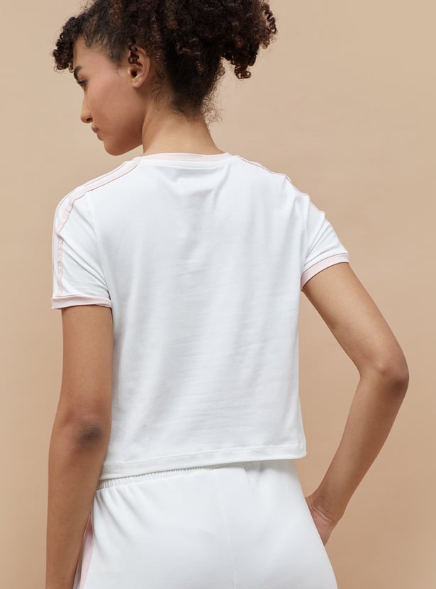 KAPPA Typographic Print Crop T-shirt