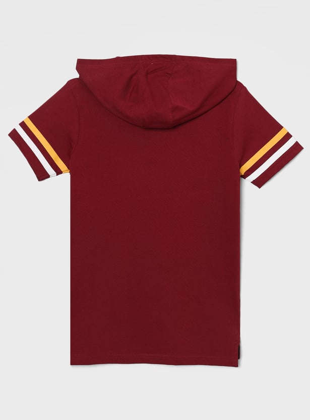 FAME FOREVER Boys Harry Potter Print Hooded T-shirt
