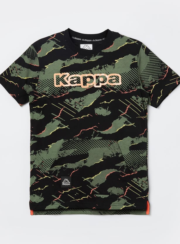 KAPPA Boys Camouflage Print T-shirt