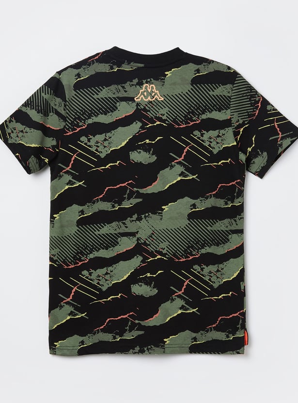 KAPPA Boys Camouflage Print T-shirt