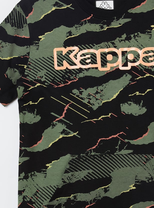 KAPPA Boys Camouflage Print T-shirt
