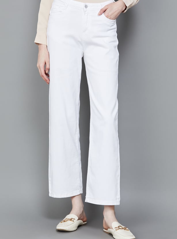 KRAUS Solid Straight Fit Jeans