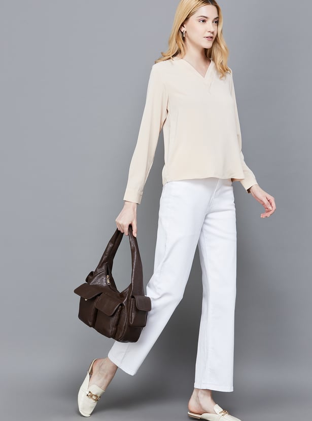 KRAUS Solid Straight Fit Jeans