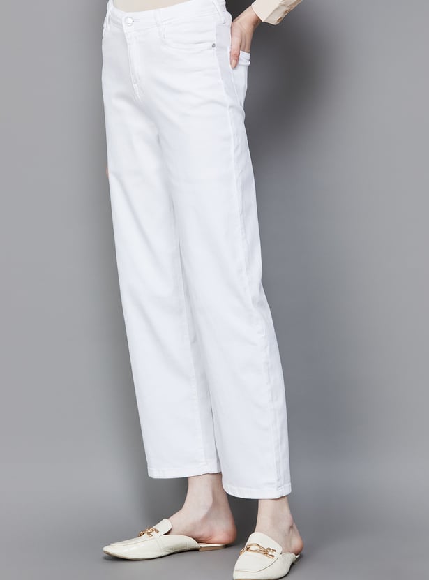 KRAUS Solid Straight Fit Jeans